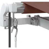 vidaXL Store automatique brun 450x350 cm