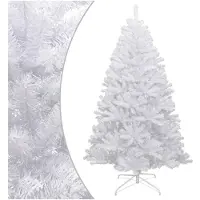 vidaXL Sapin de Noël artificiel à charnières avec neige floquée 210 cm