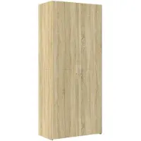 vidaXL Armoire haute Chêne Sonoma 80x42,5x225 cm Matériau dérivé du bois