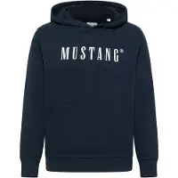 Mustang Sweat-shirt 'Bronson' bleu foncé / blanc