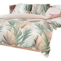MARKIZETA HOME Literie, satin de coton, de haute qualité 200x220 Lush feuilles