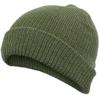 Mil-Tec Hommes, Bonnet, Bonnet en laine - Olive, Vert