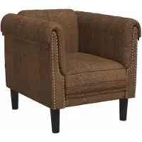 vidaXL Fauteuil brun similicuir aspect daim
