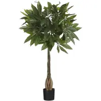 Mica Decorations sMica Decoration Plante Artificielle Pachira - H80 x Ø60 cm - Vert