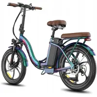 Fafrees Véhicule électrique pliable F20+ Pro 25 km/h, batterie 36 V 25 Ah, dérailleur SHIMANO à 7 vitesses, autonomie de 120 km, changement de couleur caméléon entre