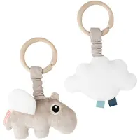 Done by Deer Hanging Activity Toy Happy Clouds Sand 2 Pieces Doré Enfants