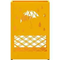 vidaXL Porte-parapluie jaune moutarde 28 x 12 x 41 cm Métal