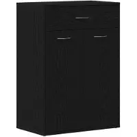 vidaXL Rack à chaussures Chêne noir 60 x 35 x 84 cm Bois d'ingénierie