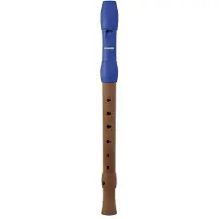 Hohner B95852 flûte à bec soprano 2 pièces doigté allemand (modèle Alegra, bleu)