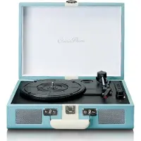 Ginza.se Tourne-disque Bluetooth Avec Haut-parleurs Bleu (tt-110buwh)