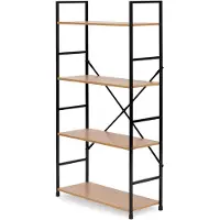 Modernhome Étagère en bois, 4 étagères, style moderne LOFT,