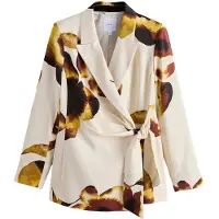 Next Blazer beige clair / marron / jaune foncé