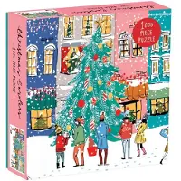 Galison Puzzle Chanteurs de Noël - Puzzle de 1000 Pièces en Boîte Carré - 1000 pièces