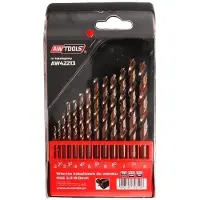 AWTOOLS mèches à métaux 2.0-8.0mm / cobalt / set de 13 pièces