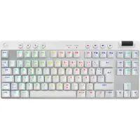 Logitech G PRO X TKL, Sans fil, Sans fil RF + Bluetooth, Interrupteur mécanique, QWERTY, LED RVB, Blanc