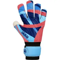 Jako Gant de foot unisexe River Supersoft RC, Couleur:skyblue/coral/navy, Taille:8.5