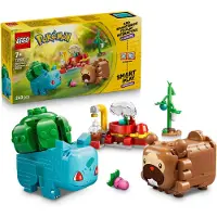 LEGO SMART Play : Fête avec Bulbizarre et Bidoof, kit de construction, à partir de 7 ans, plastique, 240 pièces, 311 g