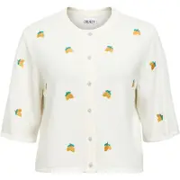 Object Cardigan 'Thess' jaune / vert / blanc