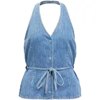 Object Sans Manches - Denim Top