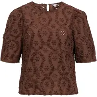 Object Avec Broderie Haut À Manches Bouffantes