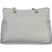 Valentino Élégant sac à main gris pour femmes, avec bandoulière en chaîne et compartiments pratiques