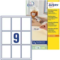 Avery Zweckform Avery Removable Product Labels Blanc