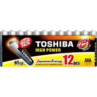 Toshiba Piles alcalines HIGH POWER LR03 AAA 1.5V PACK 12pcs