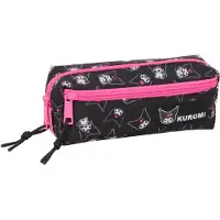 Hello Kitty Grand Trousse Scolaire À Trois Compartiments Avec Élastique Pochette Tube Kuromi