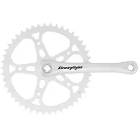 Stronglight Pedalier city sl55 alu argent 170mm 46d. chaine 2.38 (axe carre 115mm)
