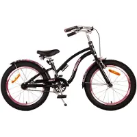 Volare Vélo enfant Miracle Cruiser - Fille - 18 pouces - Noir Mat - Prime Collection