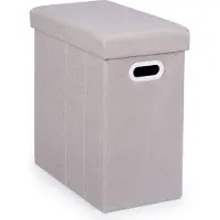 Relaxdays Pouf-de-rangement (48.50 x 27 x 49 cm)