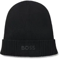 BOSS Bonnet 'Asic' noir / blanc