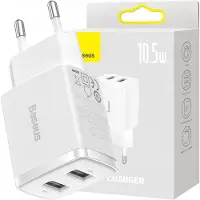 Tactical Chargeur rapide compact, 2X Usb, 10.5W (Blanc)
