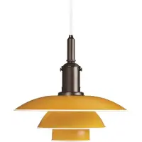 Louis Poulsen Suspension , PH 3 1/2-3, dimmable, Jaune, Salon / séjour, Métal, Design