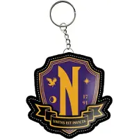 KARACTERMANIA Mercredi - Emblème Nevermore - Porte-Clés En Caoutchou