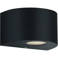 TRIO Applique d'extérieur LED ROSARIO noire 2 W, blanc chaud, 200 lm, plastique, dim. : 9 x 15 x 15 cm, IP44, RL