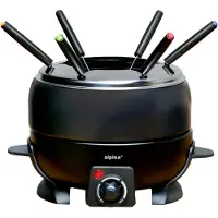 Alpina Fondue-Set 230V 2,3L, Set à fondue, Gris, Noir