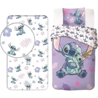 Disney Ensemble de literie Lilo & Stitch : couette et drap-housse