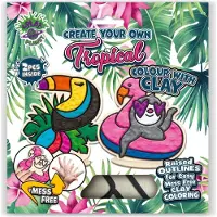 SPLAT PLANET Tropic Plastilin-Malset auf Holz