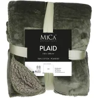 Mica Decorations Plaid Polaire Vert Foncé 200x150