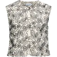 Object Gilet 'OBJKERRY' beige clair / noir