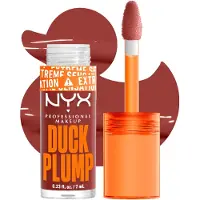 Nyx Gloss à lèvres volumisant Duck Plump de Professional Makeup, couleur 06 Brick Of Time, 7 ml