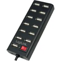 Logilink Hub USB 2.0 13 ports avec switch On/Off, UA0126