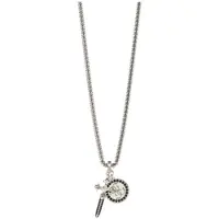 GUESS Rebel Knight Necklace Argenté Homme