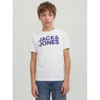 Jack & Jones Junior T-Shirt bleu / bleu nuit / blanc