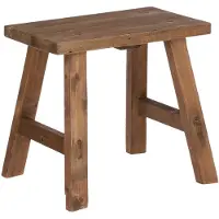 Mica Decorations Tabouret en bois audacieux - - L38 x L29 x H34 cm - Bois recyclé - Marron