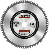 Kreator Lame pour scie pour Bois 250 x 30 x 3 mm 80T