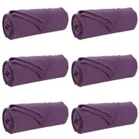 vidaXL Couvertures À Jeter 6 Pcs Violet 200 X 150 Cm Toison