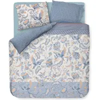 Pip studio Set de housse de couette Royal birds en percale de coton 200TC - taies d'oreiller incluses