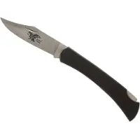 Black Eagle Couteau de chasse noir 19 cm